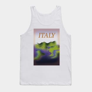 Italy vintage travel poster. Tank Top
